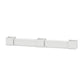 POLYWOOD 60" Vineyard Straight Double Planter Storage Bench Set- Large — White