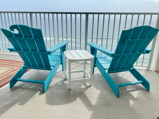 POLYWOOD Wave 2-Piece Adirondack Chair Set with The Crest Chair FREE SHIPPING