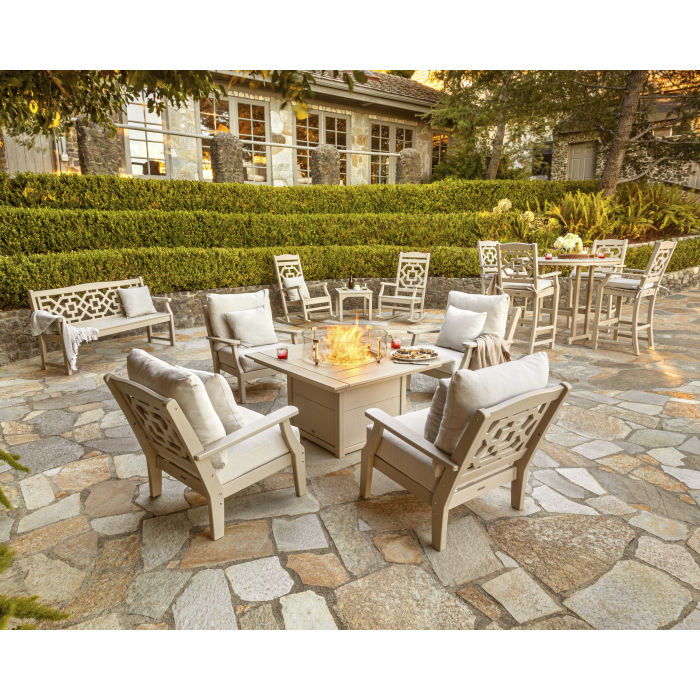 POLYWOOD Square 42" Fire Pit Table FREE SHIPPING