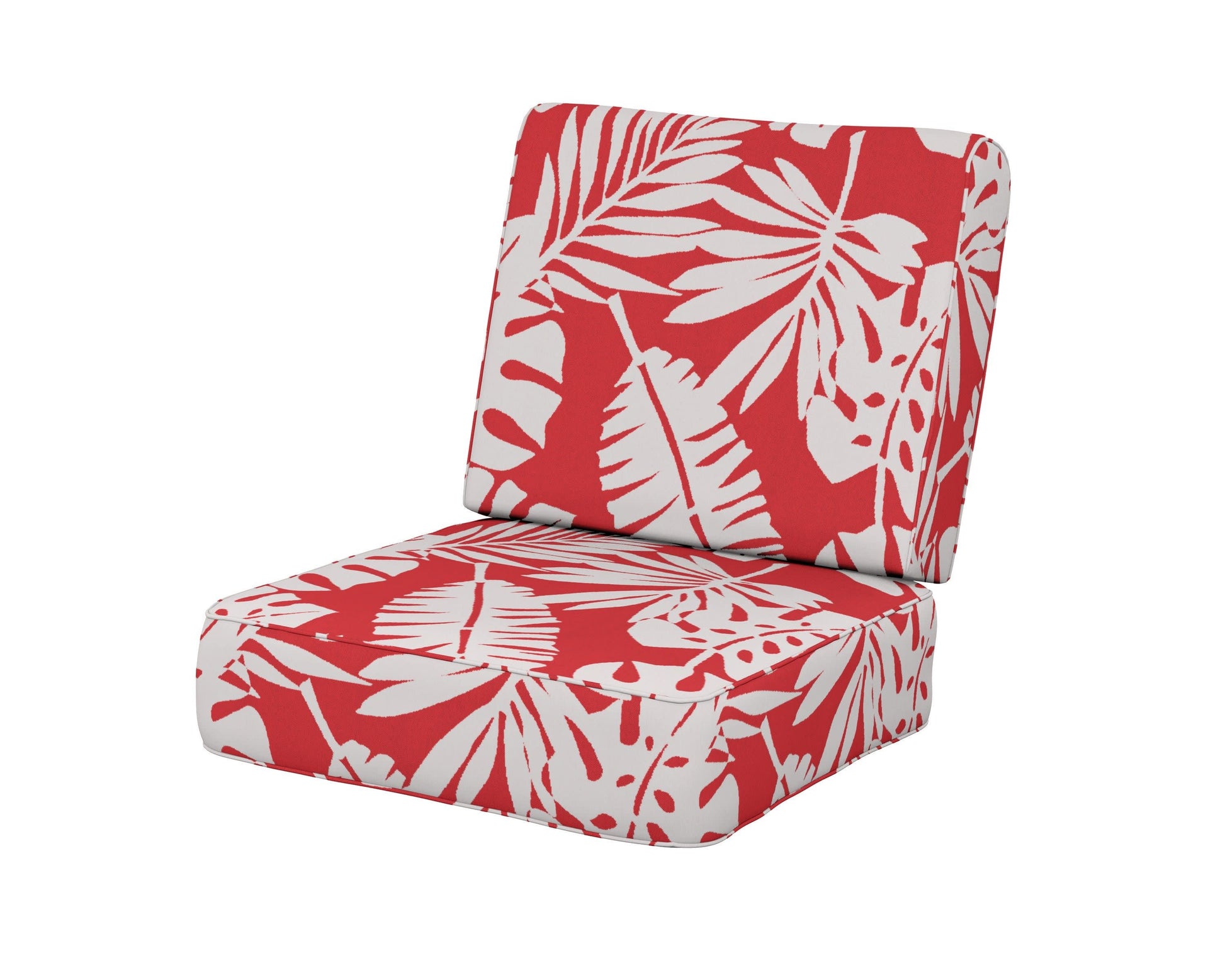 POLYWOOD Ateeva Harbour Seat and Back Cushion — Leaf Crimson