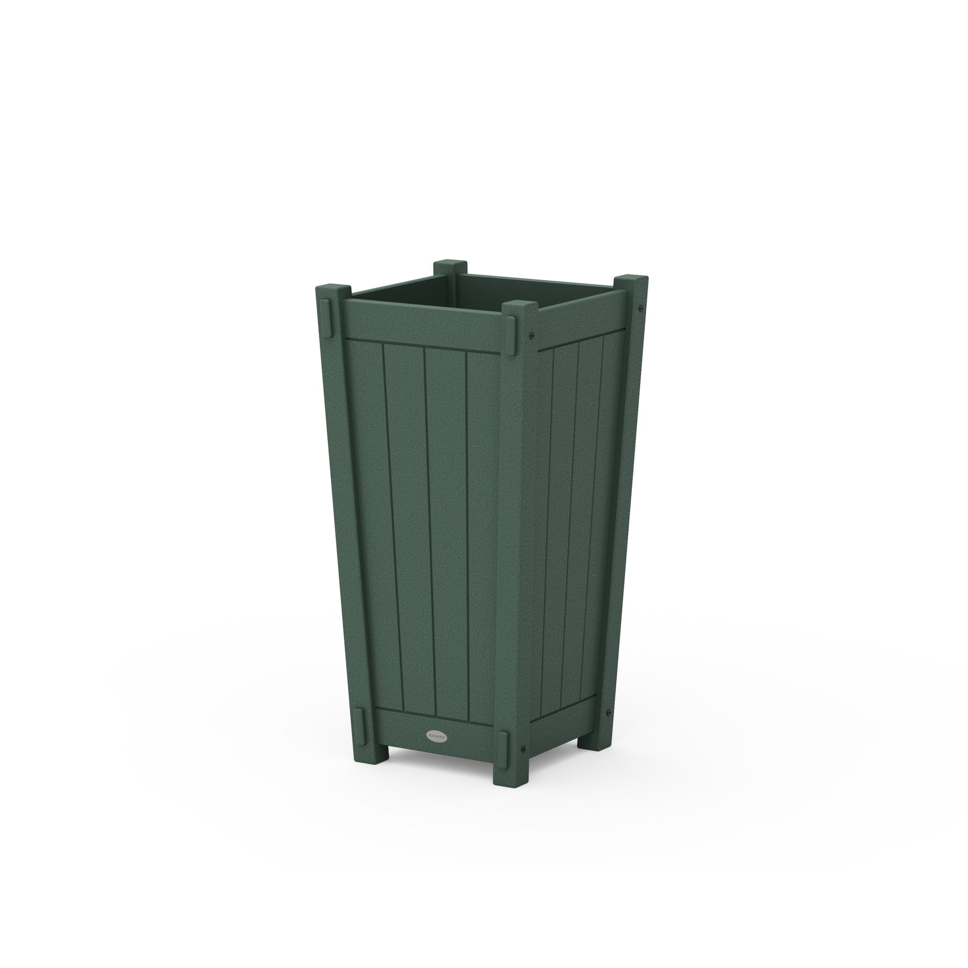 POLYWOOD Vineyard Tapered Square Planter Box — Green