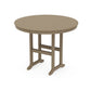 POLYWOOD 48" Round Farmhouse Counter Table — Vintage Sahara