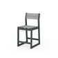 POLYWOOD EDGE Sling Counter Side Chair — Green / Metallic Sling