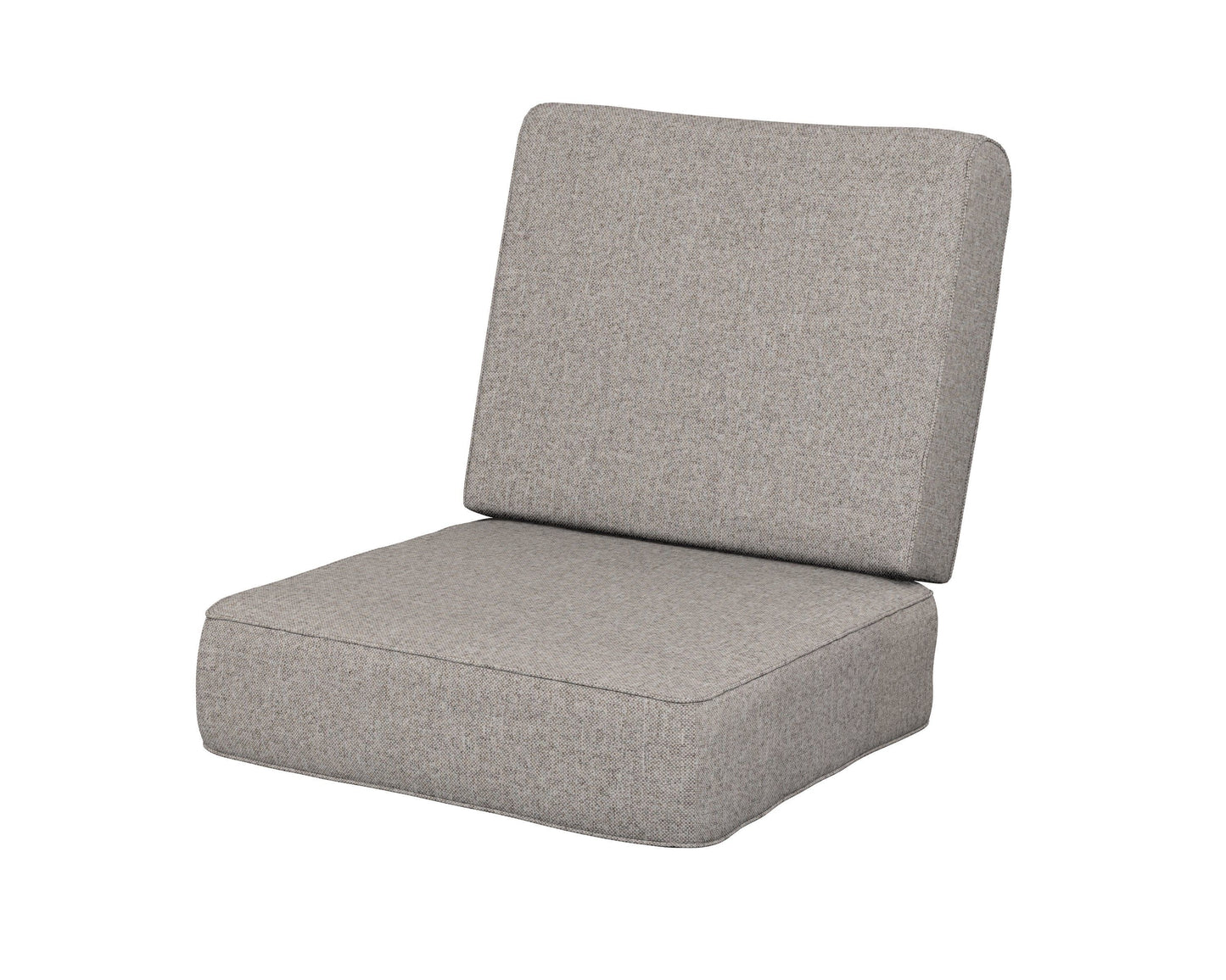 POLYWOOD Ateeva Harbour Seat and Back Cushion — Weathered Tweed