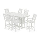 POLYWOOD Chinoiserie 7-Piece Farmhouse Bar Set — Vintage White
