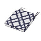 POLYWOOD Acadia Dining Side Seat Cushion — Trellis Navy