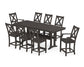 POLYWOOD Braxton 9-Piece Counter Set with Trestle Legs — Vintage Coffee