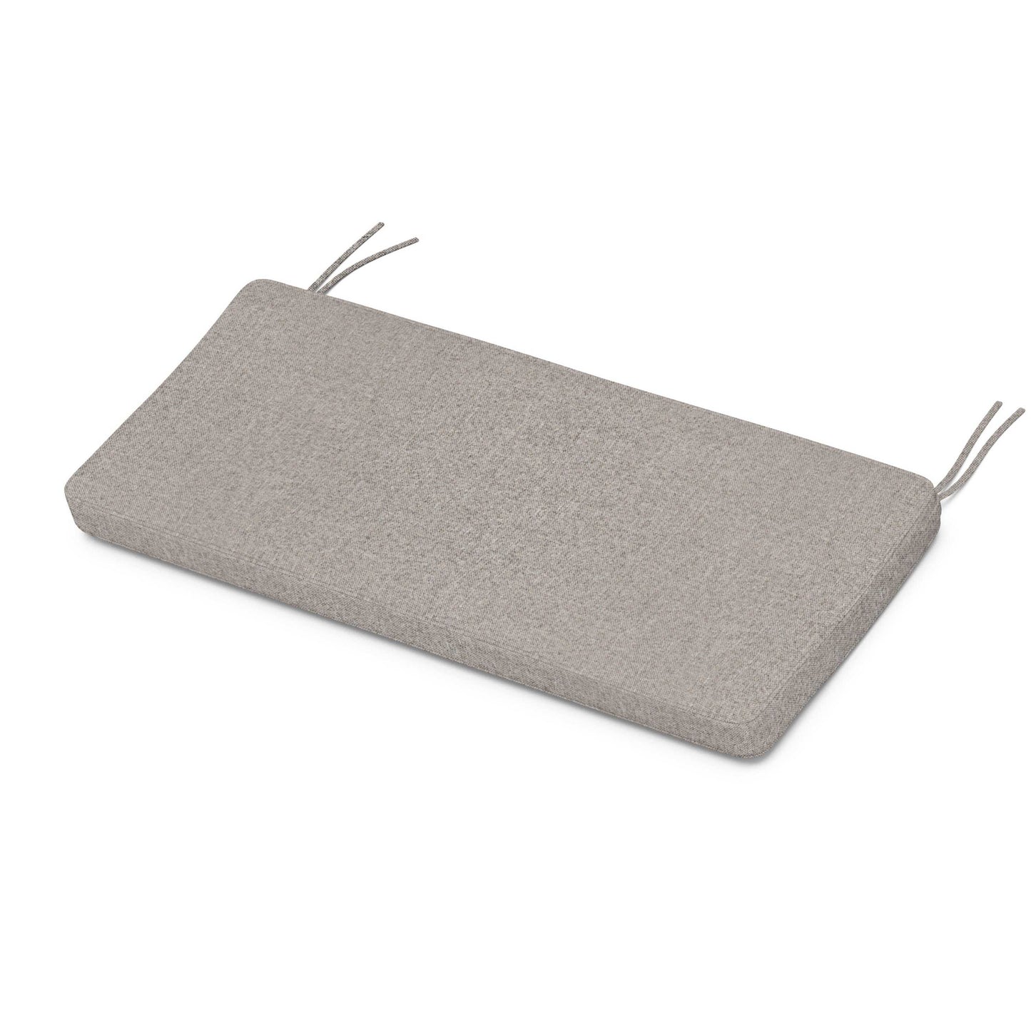 POLYWOOD Chinoiserie Bench Seat Cushion — Weathered Tweed