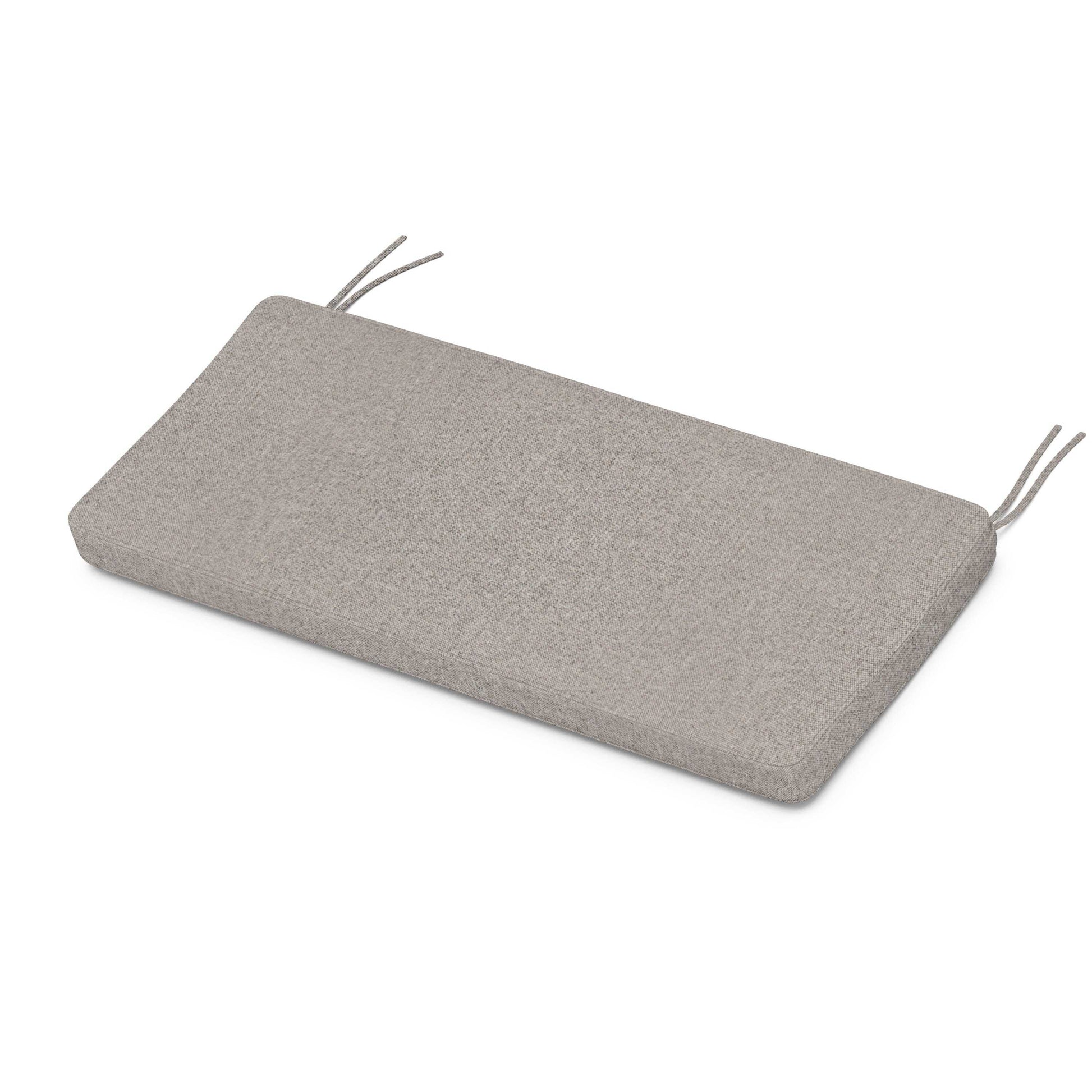 POLYWOOD Chinoiserie Bench Seat Cushion — Weathered Tweed
