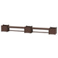 POLYWOOD 60" Nautical Straight Double Planter Bench Set - Large — Mahogany