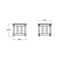 POLYWOOD Acadia Large Square Planter Box
