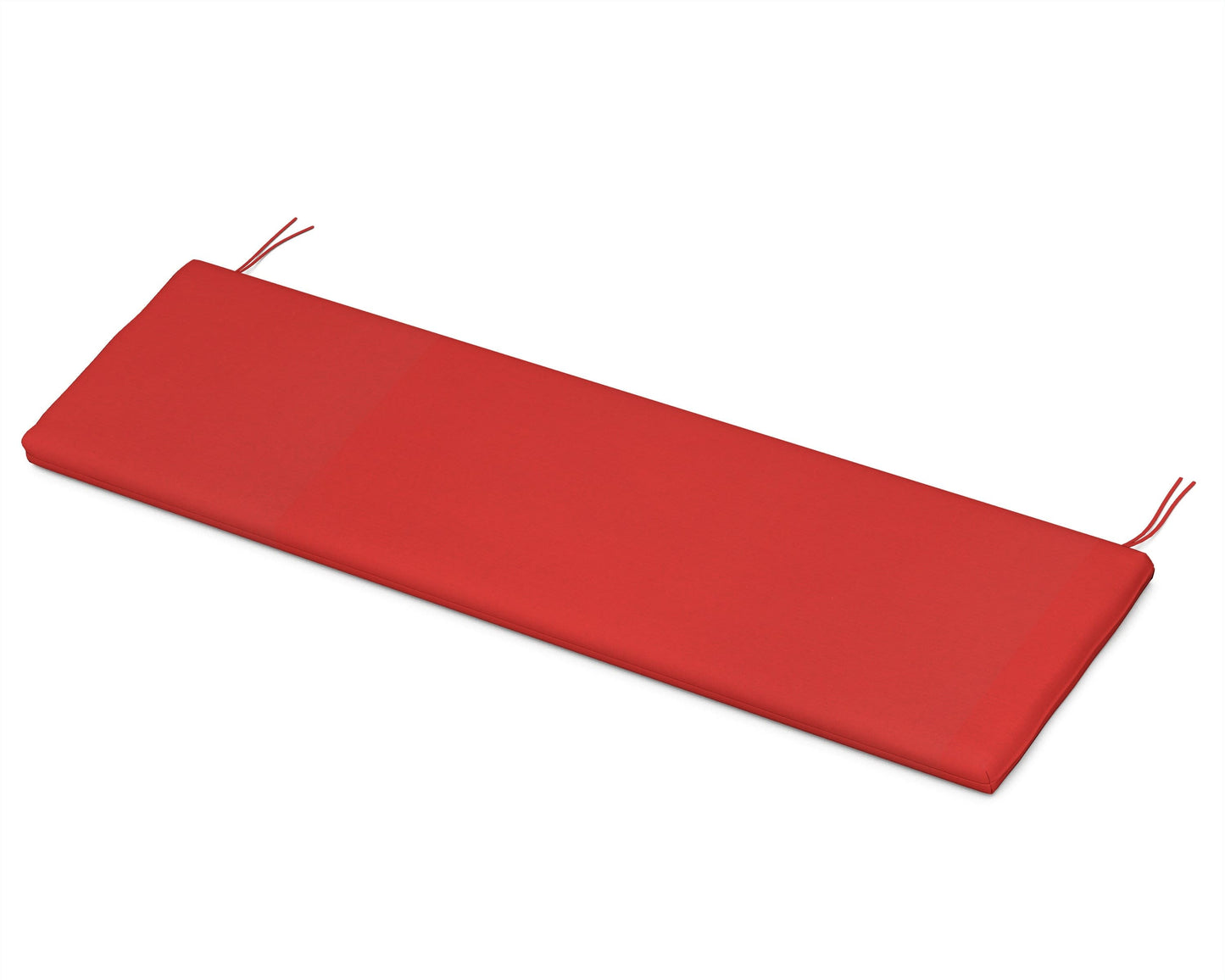POLYWOOD Bench Seat Cushion - 18.5"D x 55.5"W x 2.5"H — Crimson Linen