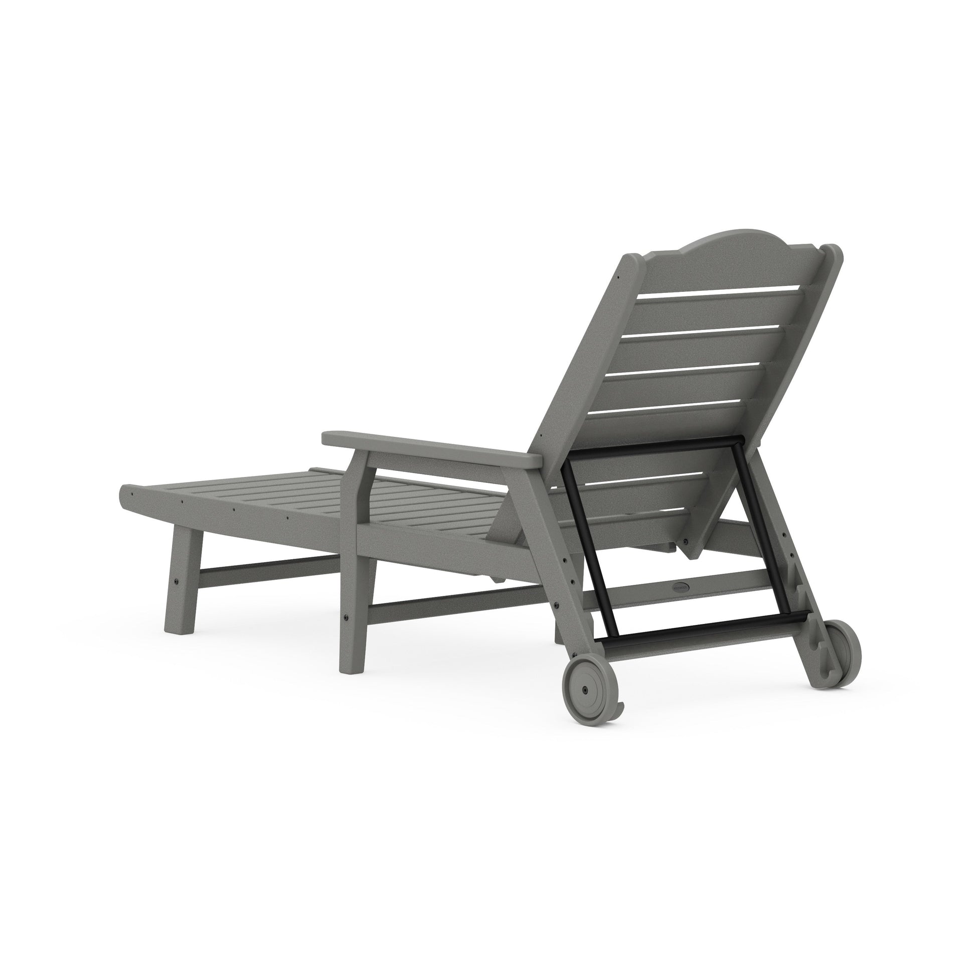 POLYWOOD Savannah Chaise with Arms and Wheels