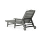 POLYWOOD Savannah Chaise with Arms and Wheels