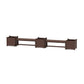 POLYWOOD 48" Nautical Straight Double Planter Bench Set - Large — Mahogany