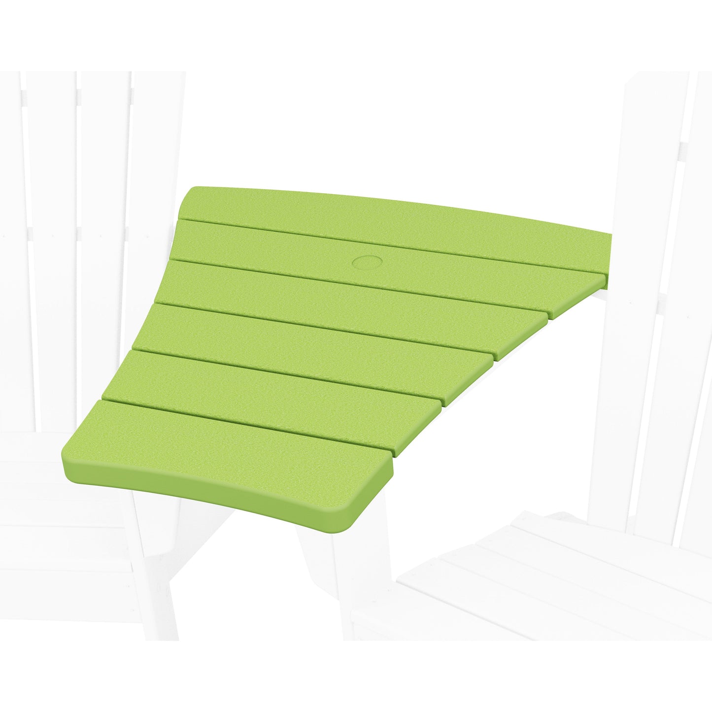 POLYWOOD Angled Adirondack Connecting Table — Lime