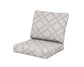 POLYWOOD Baffle Seat/Back Cushion — Trellis Dune Burlap