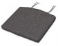 POLYWOOD Adirondack Seat Cushion - 20"W x 18.5"D x 2.5"H — Ash Charcoal