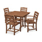 POLYWOOD La Casa Café 5-Piece Farmhouse Trestle Arm Chair Dining Set FREE SHIPPING
