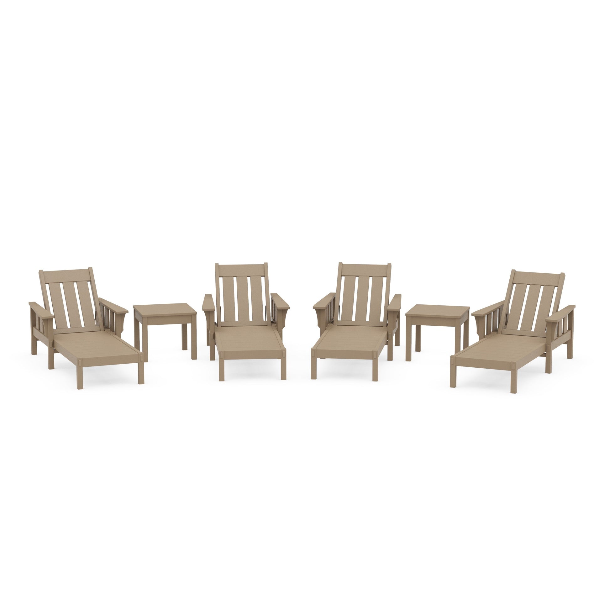 POLYWOOD Acadia 6-Piece Chaise Set — Vintage Sahara