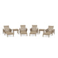 POLYWOOD Acadia 6-Piece Chaise Set — Vintage Sahara