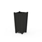 POLYWOOD Vineyard Tapered Square Planter Box — Black
