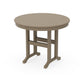POLYWOOD 36" Round Farmhouse Dining Table — Vintage Sahara