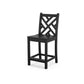 POLYWOOD Chippendale Counter Side Chair — Black