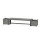 POLYWOOD 60" Vineyard Straight Planter Bench Set — Slate Grey