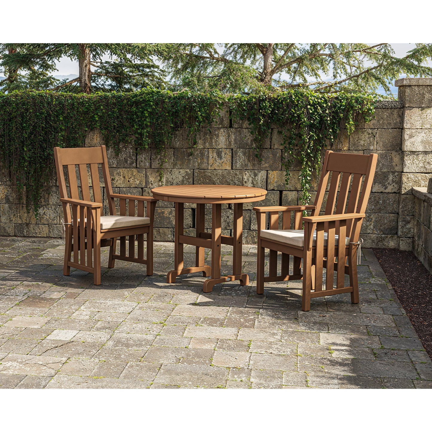 POLYWOOD Acadia 3-Piece Farmhouse Dining Set