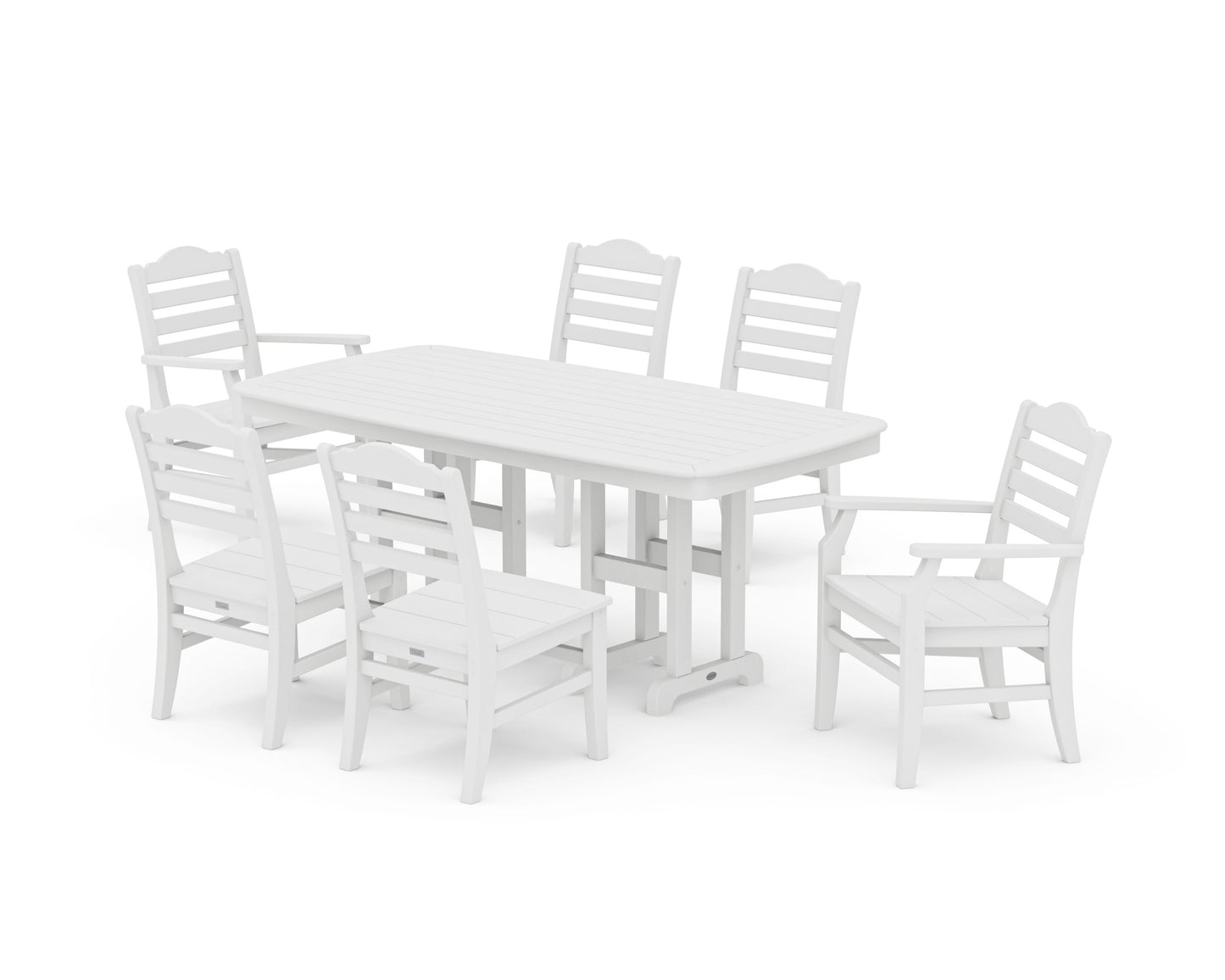 POLYWOOD Savannah 7-Piece Dining Set — White