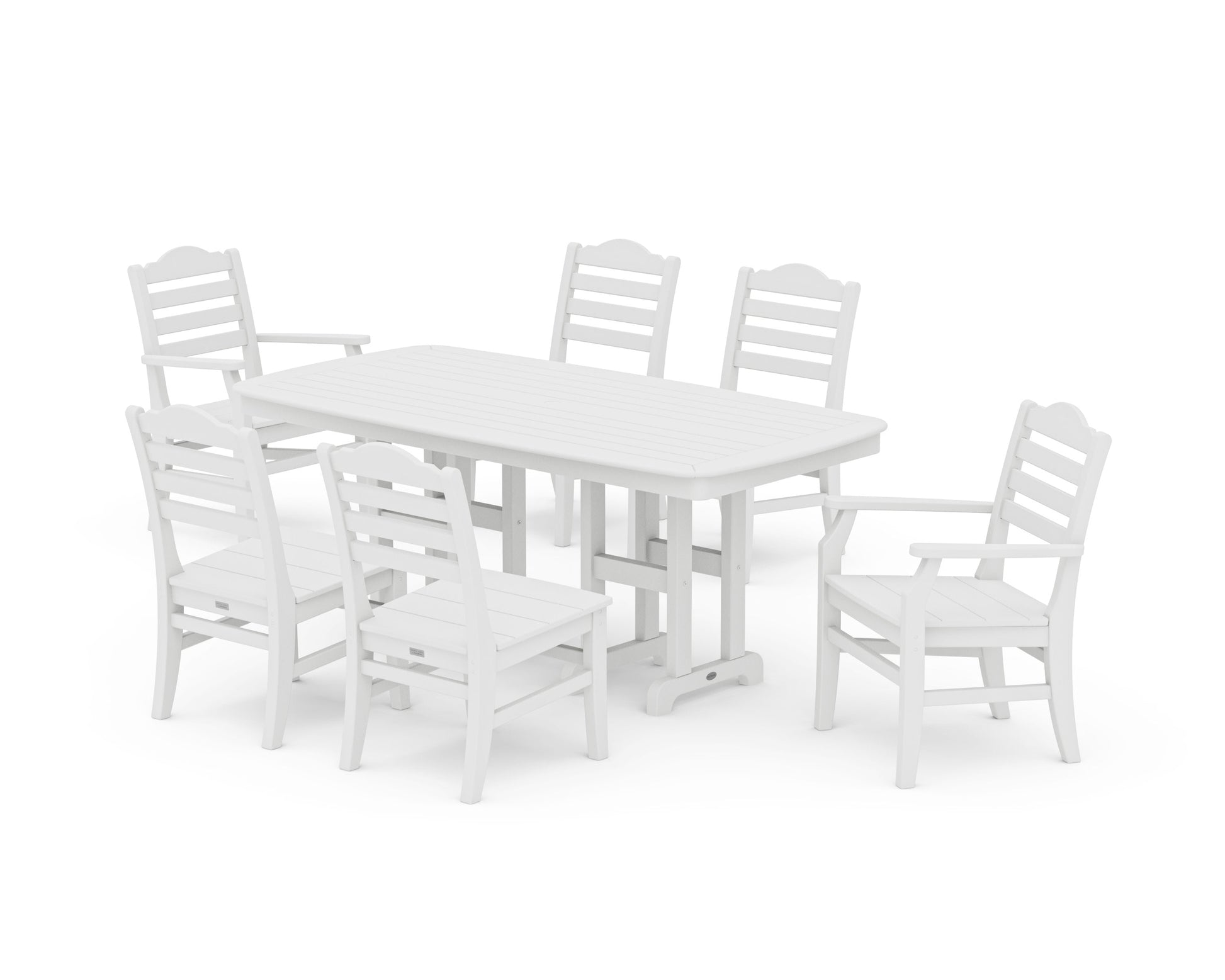 POLYWOOD Savannah 7-Piece Dining Set — White