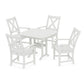 POLYWOOD Braxton 5-Piece Dining Set — Vintage White
