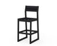 POLYWOOD EDGE Sling Bar Side Chair — Black / Black Sling