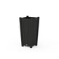 POLYWOOD Country Living Tapered Square Planter Box — Black