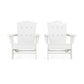 POLYWOOD Wave 2-Piece Adirondack Chair Set with The Crest Chair FREE SHIPPING