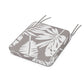 POLYWOOD Chinoiserie Side Chair Seat Cushion — Leaf Grey Mist