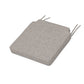 POLYWOOD Acadia Dining Side Seat Cushion — Weathered Tweed