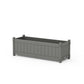 POLYWOOD Vineyard Rectangle Triple Planter Box — Slate Grey