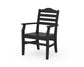 POLYWOOD Savannah Dining Arm Chair — Black