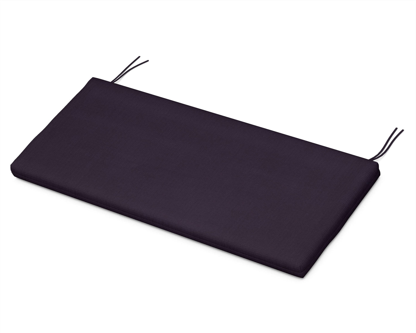 POLYWOOD Bench Seat Cushion - 17.25"D x 43.5"W x 2.5"H — Navy Linen