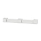 POLYWOOD 60" Country Living Straight Double Planter Storage Bench Set- Large — White