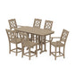 POLYWOOD Chinoiserie 7-Piece Counter Set — Vintage Sahara