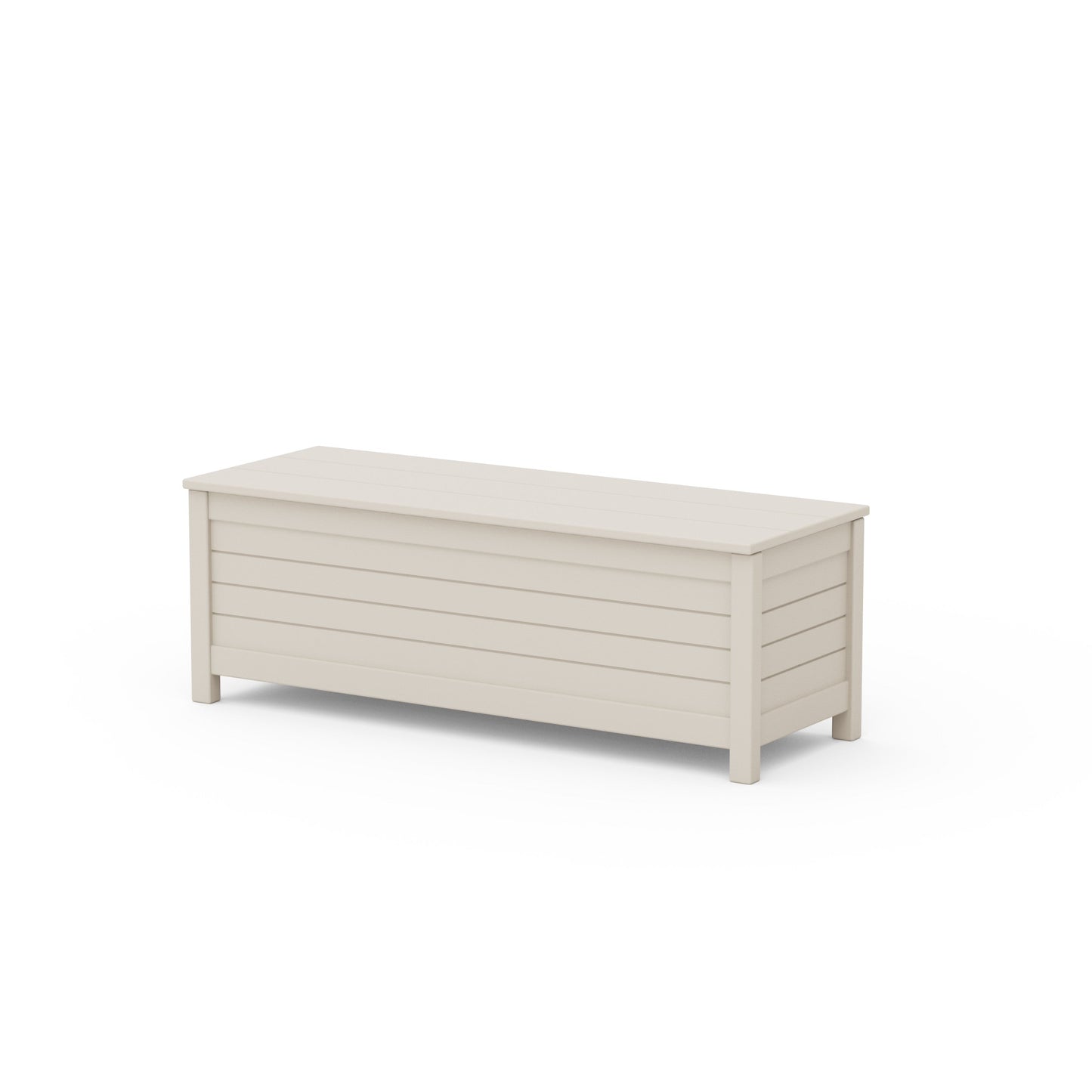 POLYWOOD Nautical 48" Storage Bench — Sand