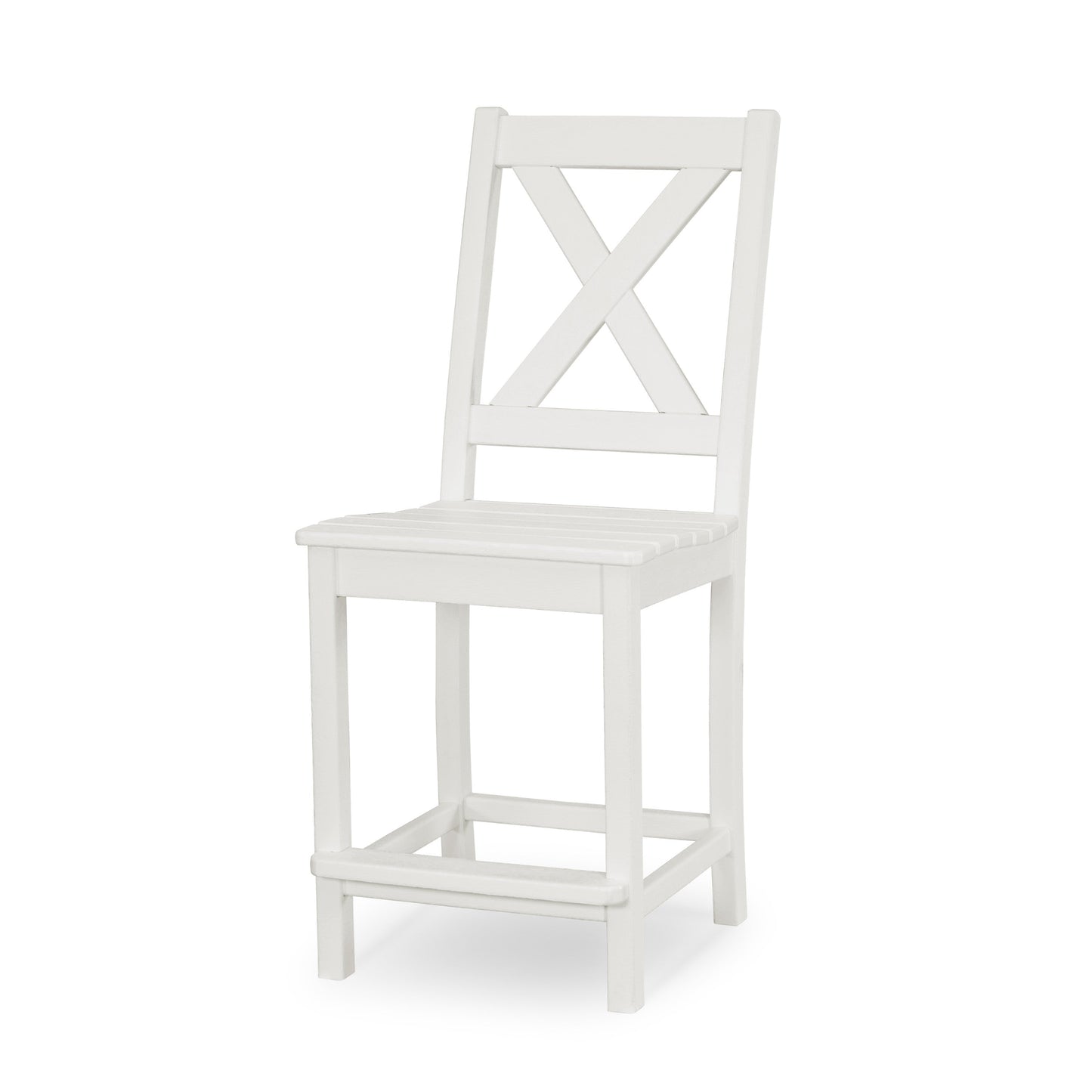POLYWOOD Braxton Counter Side Chair — White