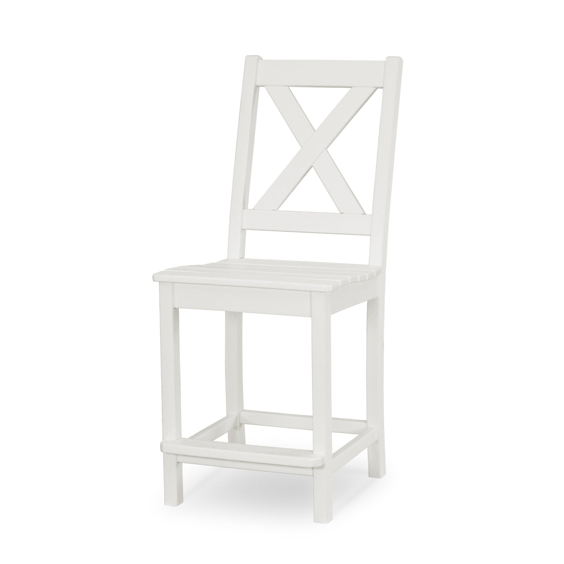 POLYWOOD Braxton Counter Side Chair — White