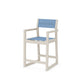POLYWOOD EDGE Sling Counter Arm Chair — Sand / Poolside Sling