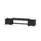 POLYWOOD 48" Vineyard Straight Planter Bench Set — Black