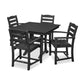POLYWOOD La Casa Café 5-Piece Farmhouse Trestle Arm Chair Dining Set FREE SHIPPING