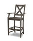 POLYWOOD Braxton Bar Arm Chair — Vintage Coffee